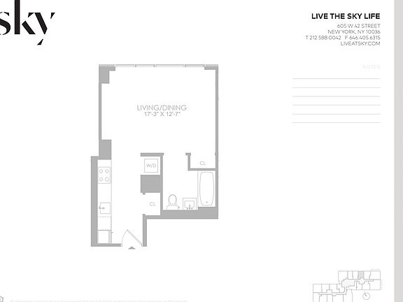 2nd image of 605 W 42nd St APT 62D