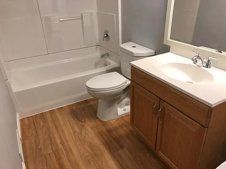 Recently renovated bathroom