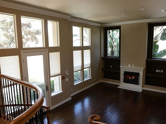 Gorgeous Hardwood floors & fireplace in formal living room