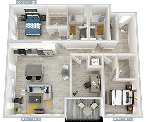 Floor plan B6D