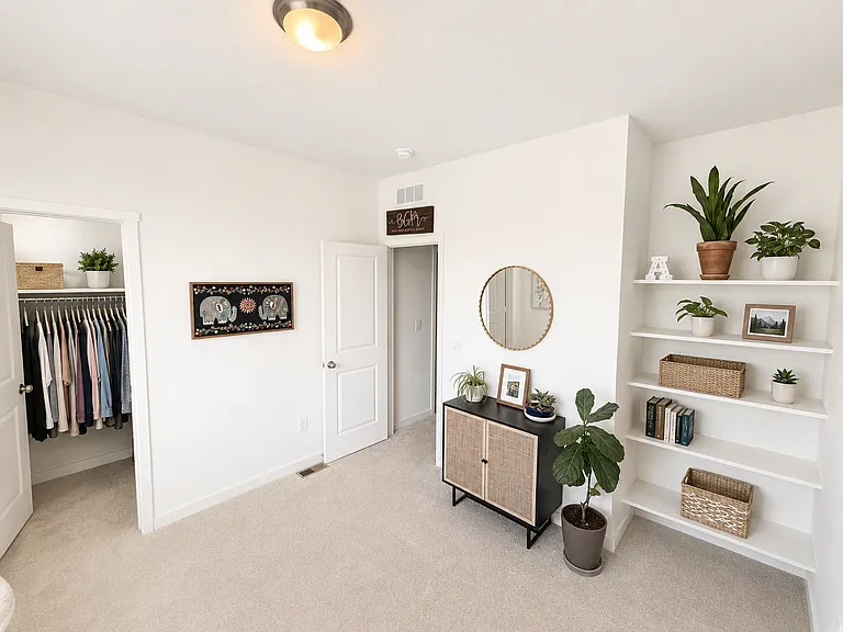 Second bedroom with walk-in closet.