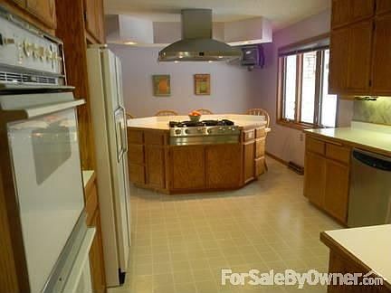 Updated kitchen with island
