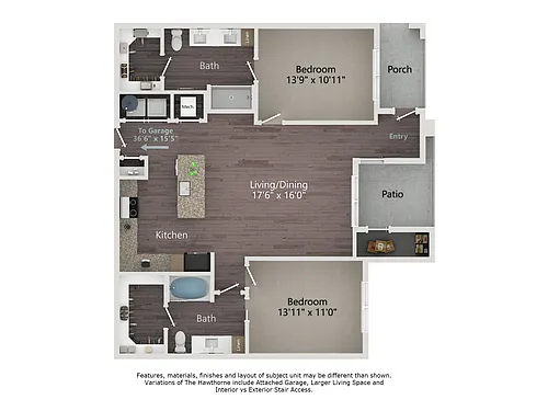 Floor plan The Hawthorne