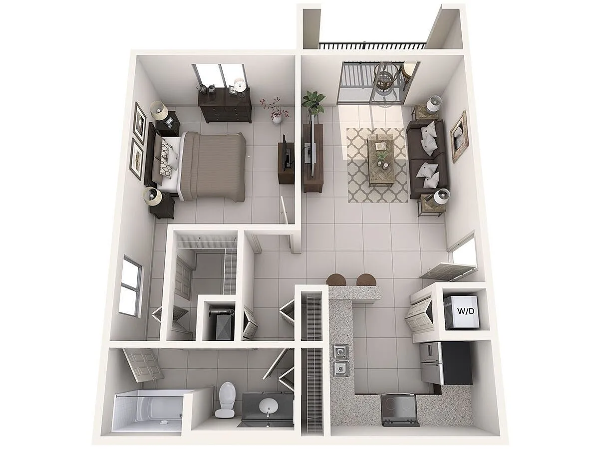 Floor plan A1 -1X1