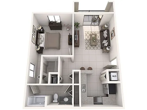 Floor plan A1 -1X1