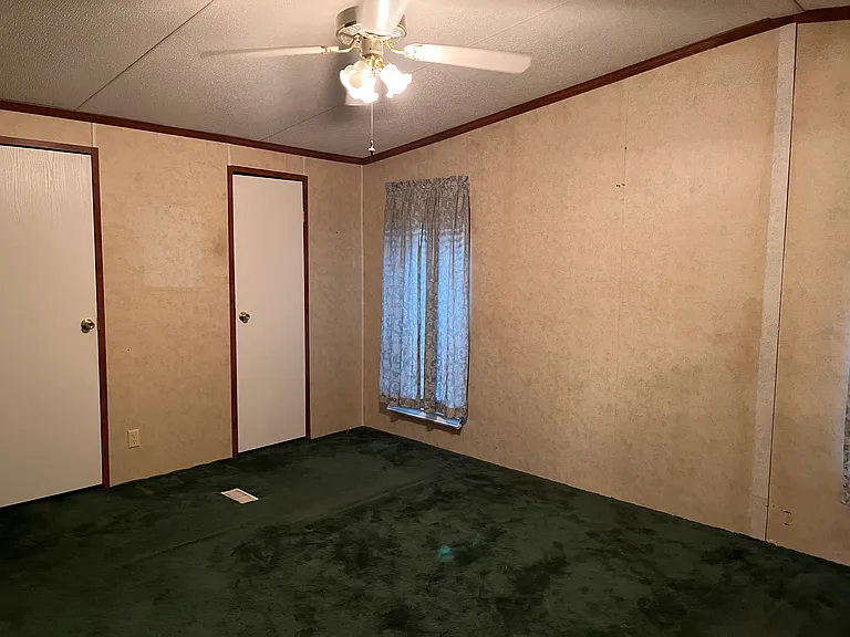 The double doors for the walk-in closet in the master bedroom!