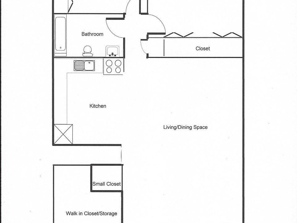 2 Bederoom Floor Plan