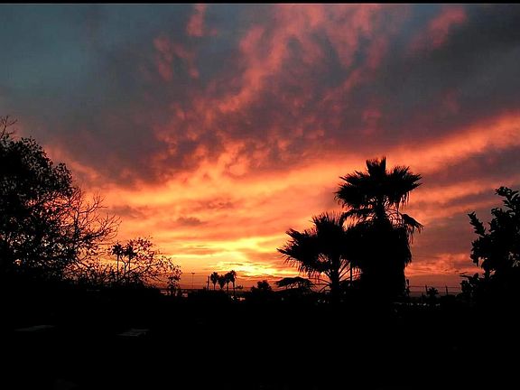 Dramatic sunset view