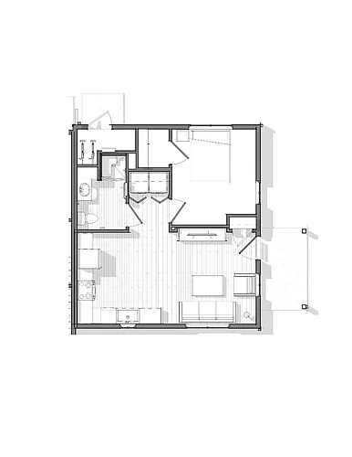 Floor plan One Bedroom