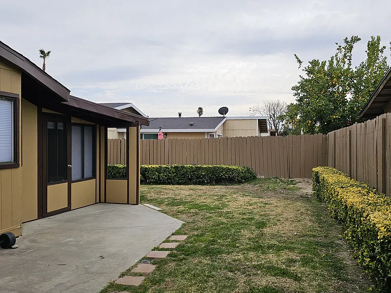 Spacious backyard
