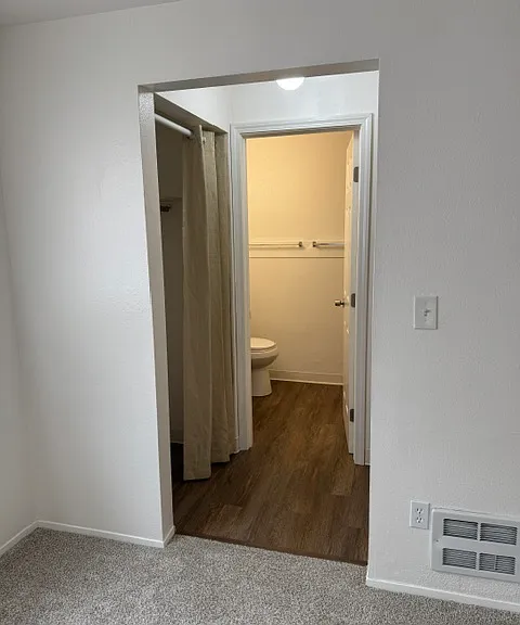 Master bedroom has dual closets leading to its bathroom!