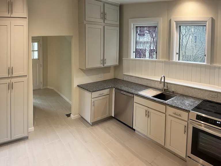 Brand New Kitchen with all new cabinets, counters and stainless steel appliances.
