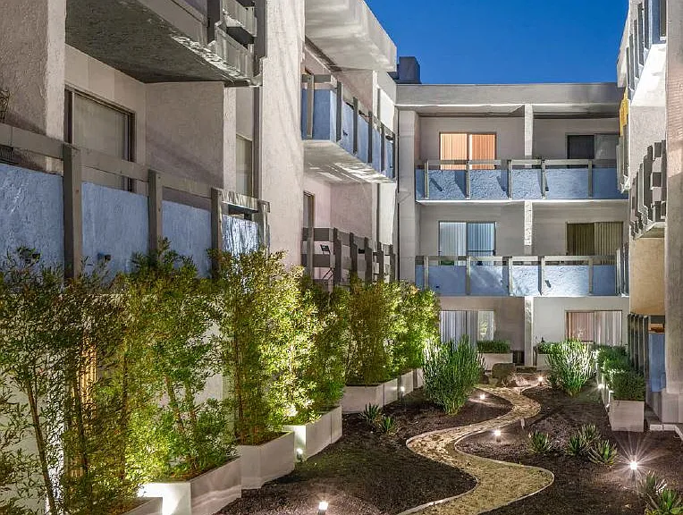 Outdoor Courtyard Walking Path