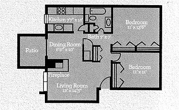 Floor plan Two Bedroom