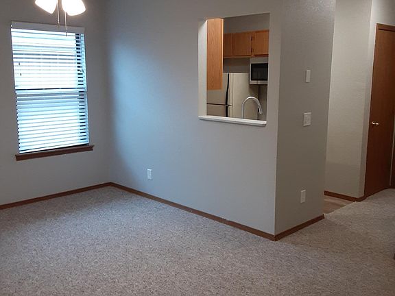 View of living room from the front door.