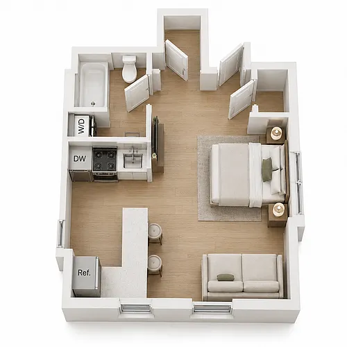Floor plan Studio