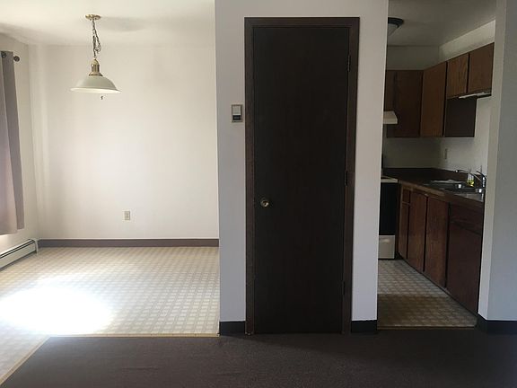 kitchen and eating area