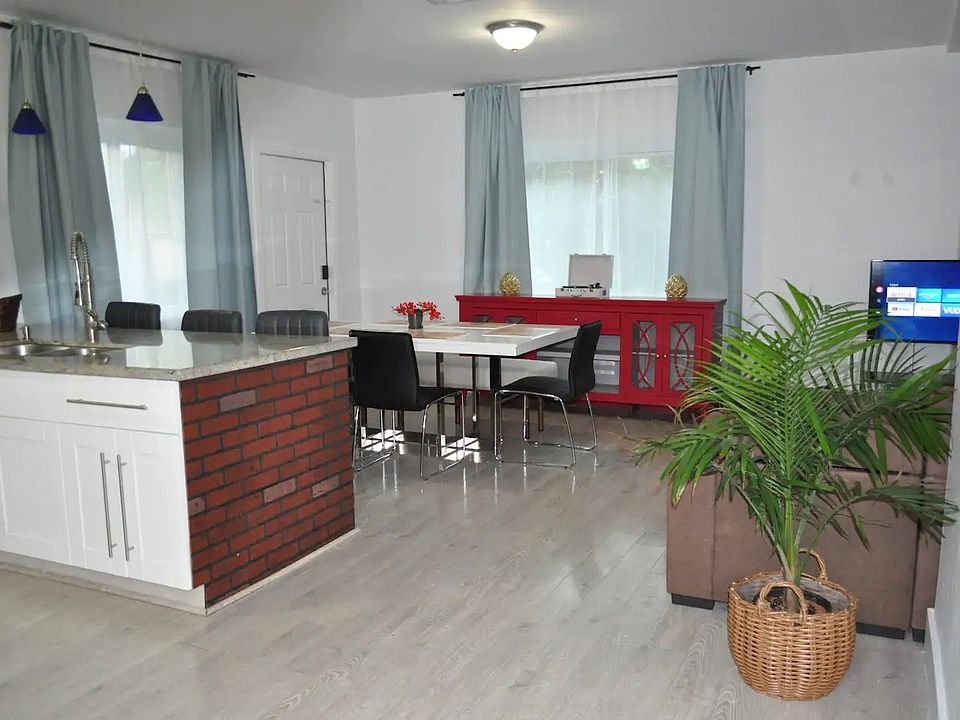 living room and entrance door