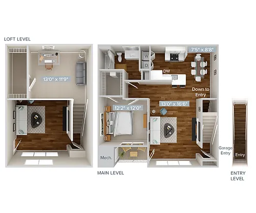 Floor plan A2L-1180-407