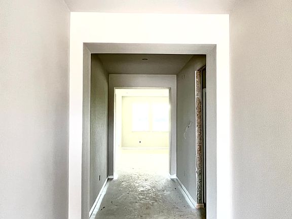 Construction progress - entryway