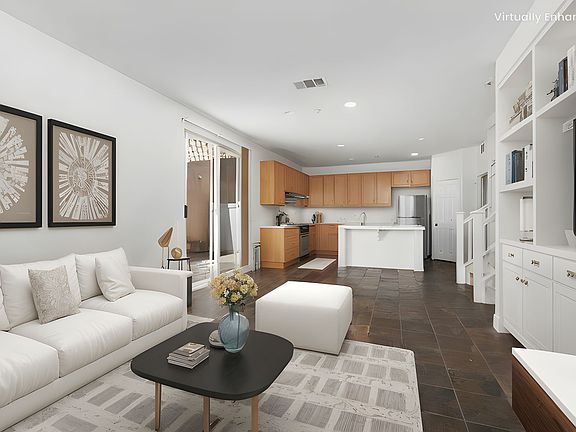 Living Room/Kitchen (Virtually Staged)