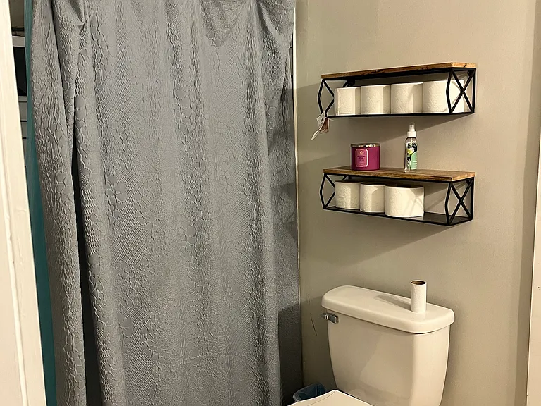 Jack and jill bathroom between two of the bedrooms
