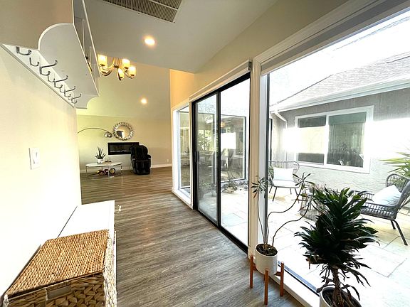 Living room and courtyard
