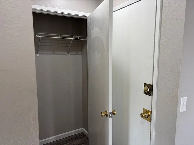 Entry hall closet for additional storage. Just inside the entry door.