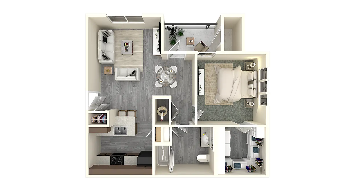 Floor plan One Bedroom