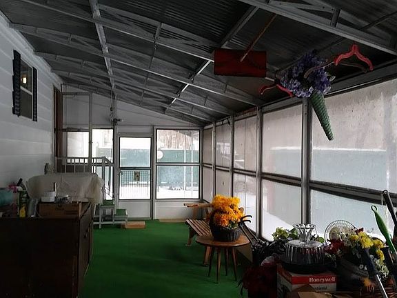 With an enclosed sunroom