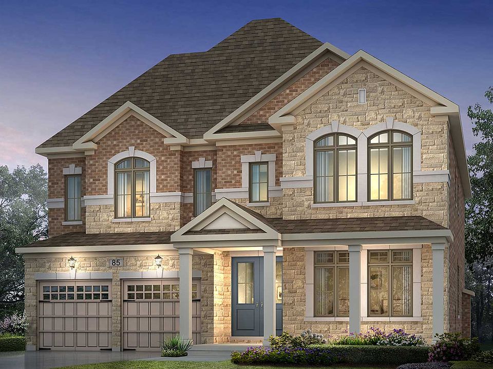 Exterior Sapphire Style D at Woodhaven in Aurora, Ontario.