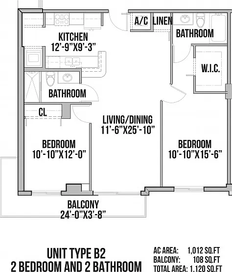B2 | 2 Bedrooms, 2 Baths B2 | 2 Bedrooms, 2 Baths
