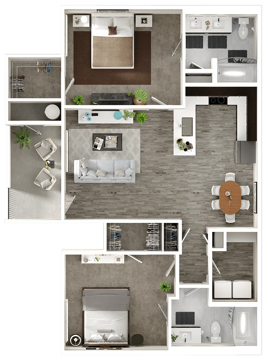 Floor plan 2X2D