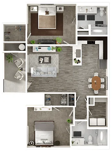 Floor plan 2X2D