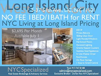 Rented by NYC SPECIALIZED LLC