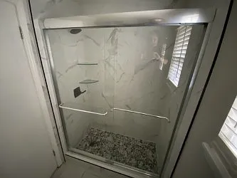 New walk in shower