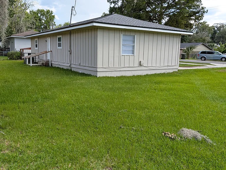 Side view from side street back corner
