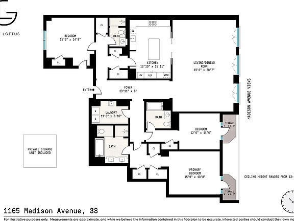 2nd image of 1165 Madison Ave #3S