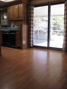kitchen leading to screen porch/deck