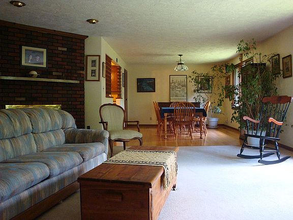 living into dining room
