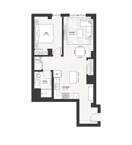 Floor plan 1B6