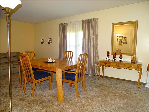 Spacious dining room.