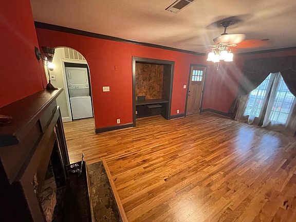 Living room with desk nook