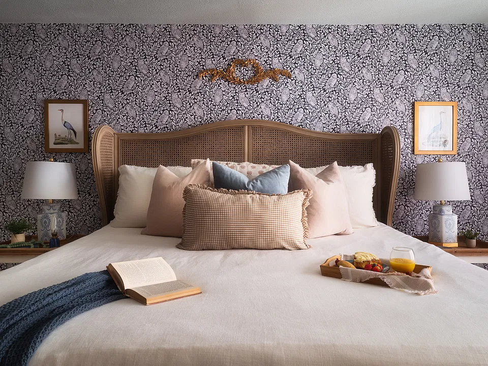 Spacious king bedroom with designer furnishings, plush bedding, and a serene, sophisticated feel_fully furnished and ready to settle into from day one.