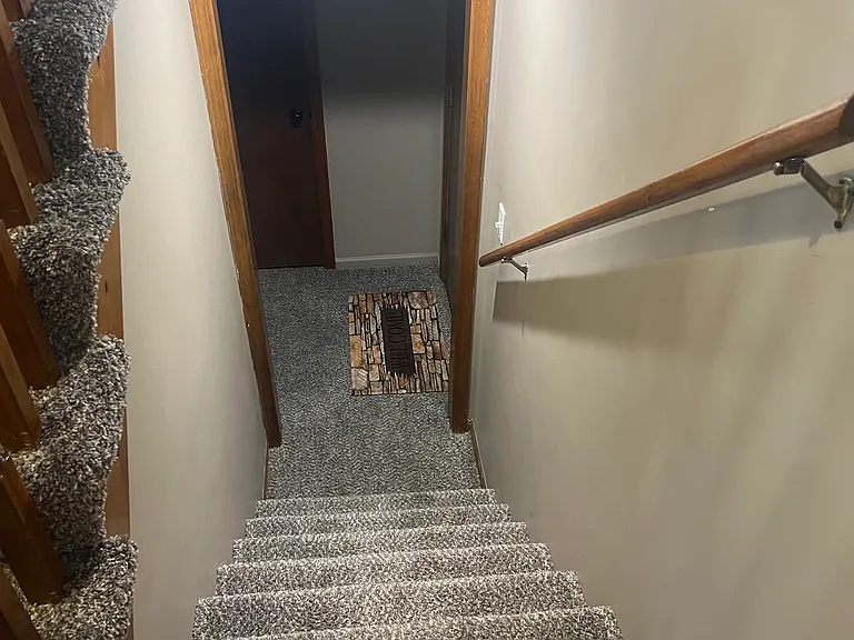 Stairs between floors.