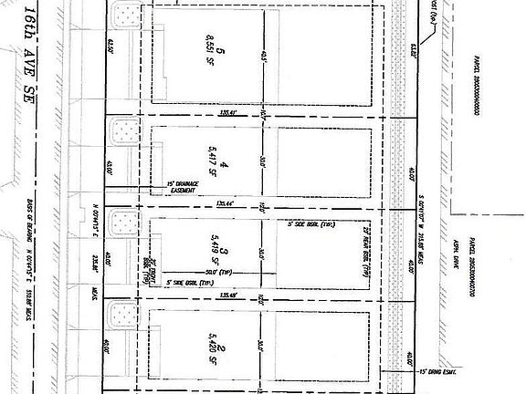 Site Plan for 5 single homes