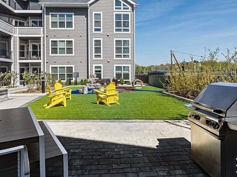 Courtyard with Grills and Seating