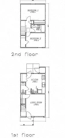 Floor plan 2 Bedroom Unit