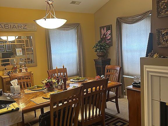 Dining room fits large table