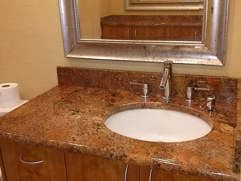 Granite countertops throughout